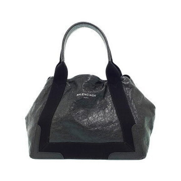 BALENCIAGA Navy Blue Cabas Tote Bag - Picture 1 of 8